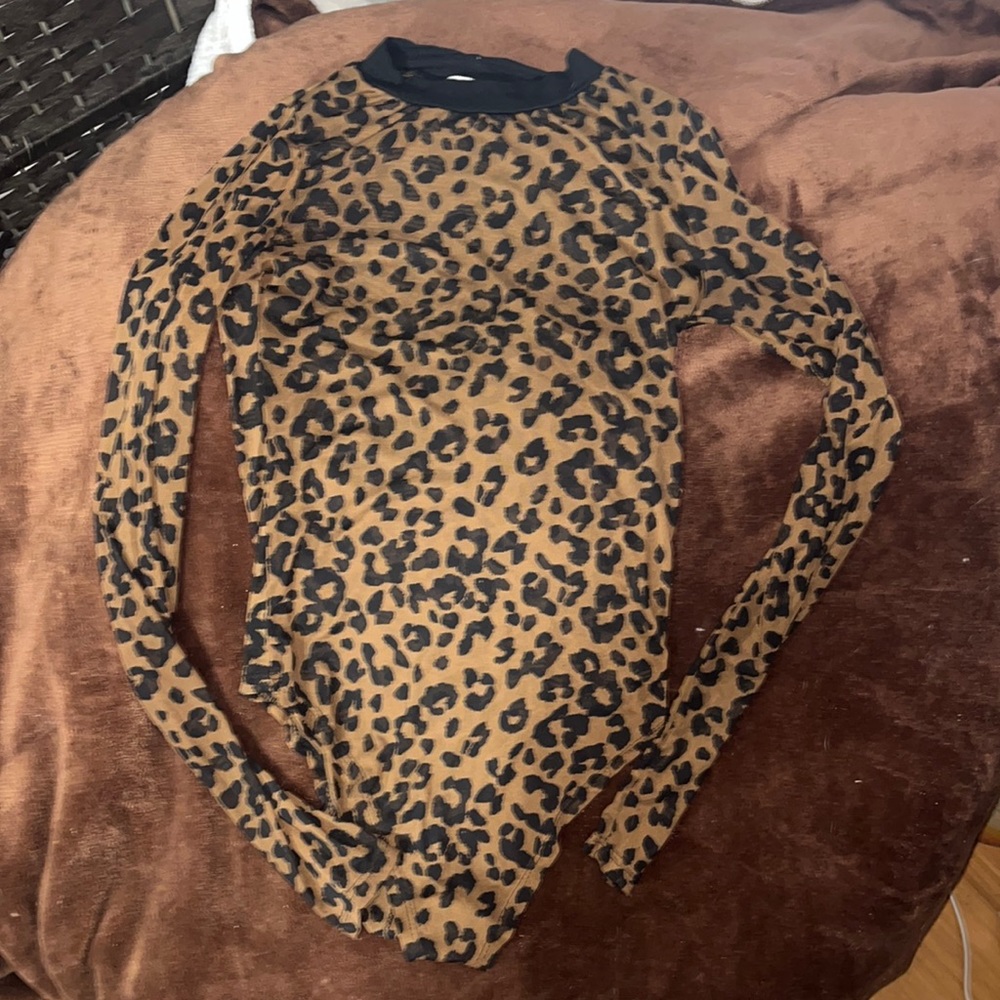 Worn Once TeenBell Leopard Leotard Size Small